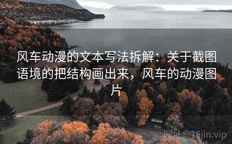 风车动漫的文本写法拆解:关于截图语境的把结构画出来,风车的动漫图片 风车动漫的文本写法拆解:关于截图语境的把结构画出来,风车的动漫图片